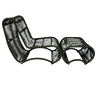 Wave Lounge Chair and Ottoman