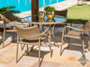 Gold Armchair - Synthetic Fiber