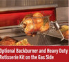 Aurora A830i Gas/Charcoal Combo Built-In with Analog Thermometer
