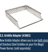 Aurora Power Burner with Porcelain Cast Iron Grid